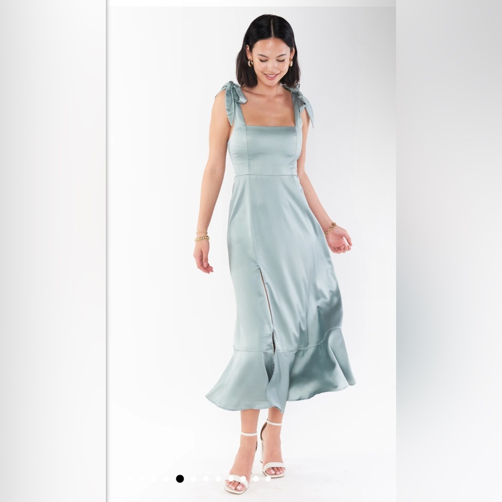 Show Me Your Mumu Clair Midi in Silver Sage size  XS - Picture 4 of 5